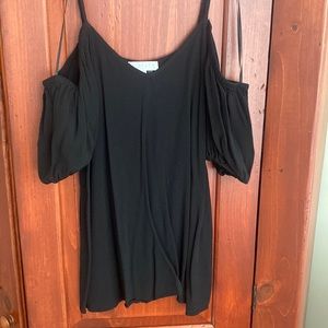 1. State Brand Size Small Cold-shoulder top, black, 100% rayon